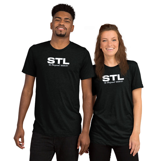 STL The Original Soccer City. Unisex Tri-blend Premium Short sleeve t-shirt